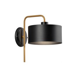 Viokef SEVENTY’S black wall lamp (VIO-4284200)