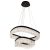 Viokef CRYSTAL black chandelier