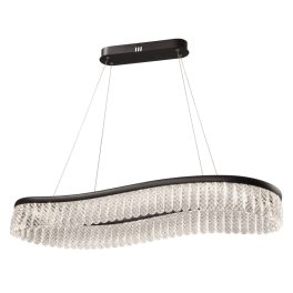 Viokef CRYSTAL black chandelier